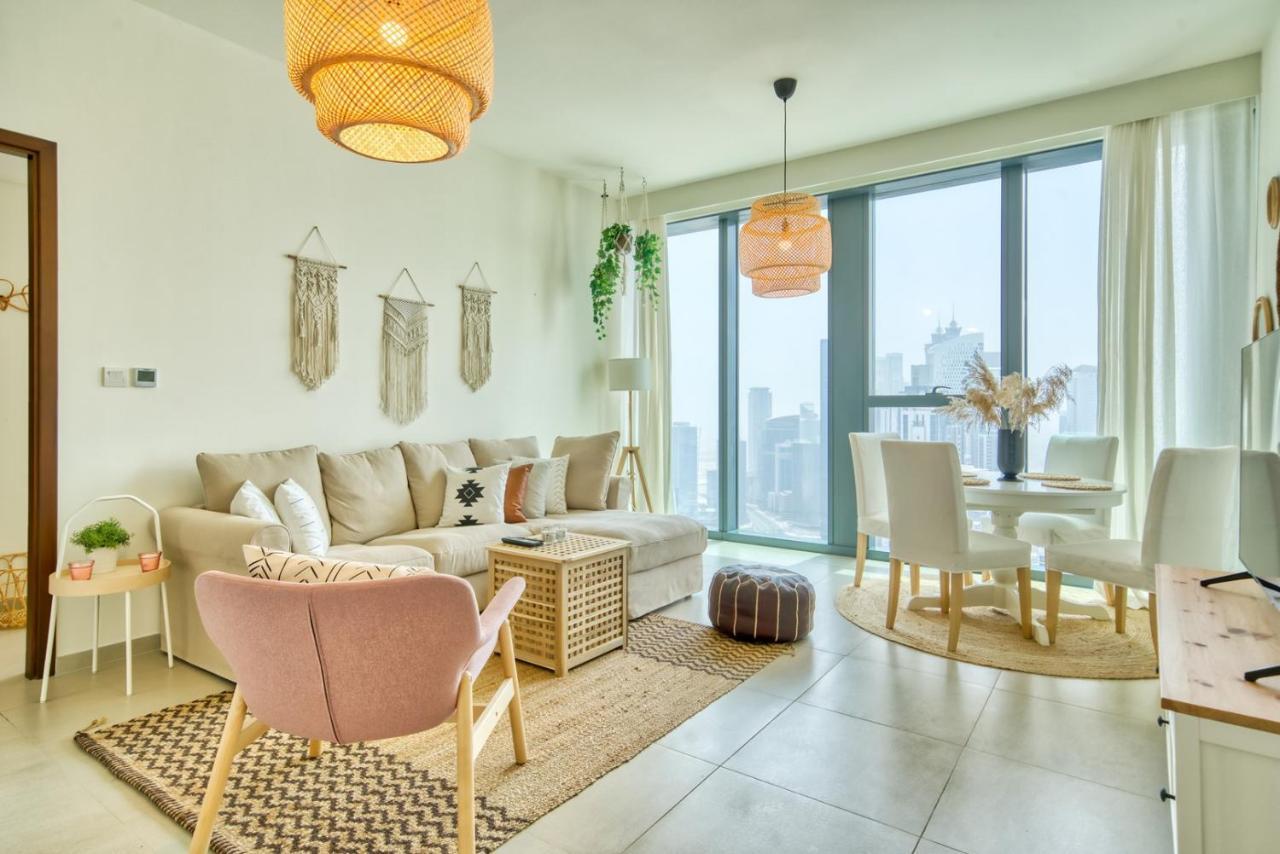 Апартаменты Boho-Chic Cosy 1Br, Minutes To Burj Khalifa Дубай Экстерьер фото